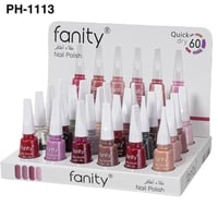 طلاء اظافر غطاء ابيض ملون 24 حبة FANITY
