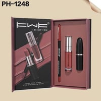 طقم روج ثابت + جلوس شفايف +محدد شفايف KWK PH-1248