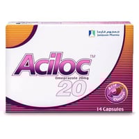 اسيلوك 20مجم 14كبسولة - Aciloc 20mg Capsule 14