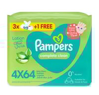 بامبرز كومبليت كلين للأطفال، ٦٤ منديلًا، عرض ٣+١ م...