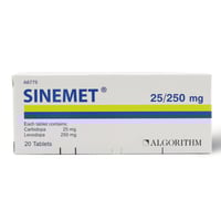 سينميت 250/25 مجم 20 قرص - Sinemet 25/250 Mg 20 Ta...