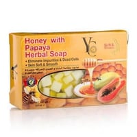 yc soap papaya honey 100gm-صابون واي سي بالبابايا...