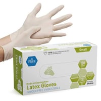 gloves latex powder free small