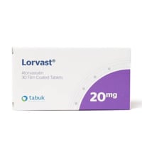 لورفاست 20 ملجم 30 قرص - Lorvast 20mg Tablet 30