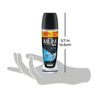 mum roll on deodorant for men cool black 75 ml-مزي...