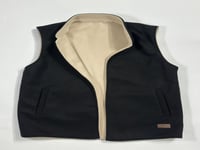 صديري دبل فيس ( اسود - بيج )