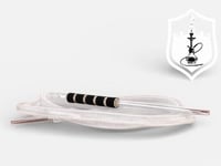 لي معسل شيشة بلاستيك طبي شفاف مع مقبض إسفنج وقزاز...