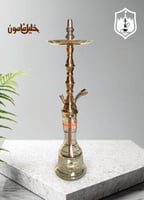 شيشة خليل مأمون ذهبية – مقاس 30 – ارتفاع 85 سم – K...