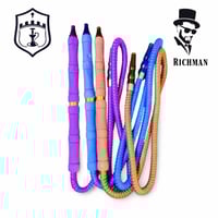 لي شيشة ريتش مان بلاستيك مرن بمقبض ملون قابل للتنظ...