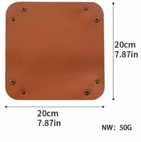 صحن فرط تبغ جلد قابل للطي