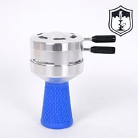 رأس شيشة احترافي بغطاء فحم وموزع حرارة – قاعدة بلا...