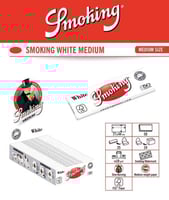 ورق لف سموكنغ وايت صغير – Smoking White Small – 60...