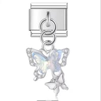 تعليقة فراشتين ملونة تيفاني