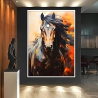 لوحات فنية جداريه الخيل العربي الاصيل