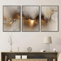 لوحات فنية تجريدي ثلاثية