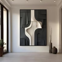 لوحات فن التجريدي بطابع جبسي