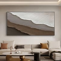 لوحة زيتية فنية ذات ملمس ناعم مطبوعه علي قماش الكا...