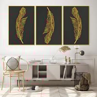 لوحات فنية تجريدي ثلاثية