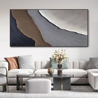 لوحة جدارية فنية تجريدية (طباعة) بتأثير ثلاثي الأب...