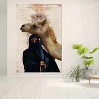 لوحات ترتثيه للبنت العربية والجمل