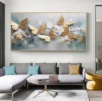 لوحات فن التجريدي فراشه