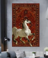 لوحات فن التراث مع الخيل