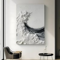 لوحات فن التجريدي بشكل موج