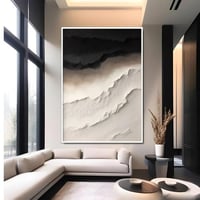 لوحات فن التجريدي بطابع جبسي