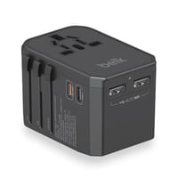 راس شاحن العالمي بقوة 45 واط متعدد المخارج ومتوافق...