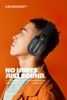 سماعة بلاستيشن مايكروديجيت بلوتوث وسلك Ms653WH