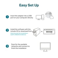قطعة واي فاي تي بي لينك | 300Mbps | للكمبيوتر سريع...