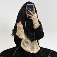 عباية مخمل كوري الكم مخرم بكلفه دوائر بالاطراف