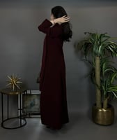 عباية بليزر خمري عملية وراقية