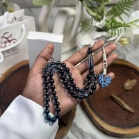 مسباح بكلايت أزرق شفاف طربزونة