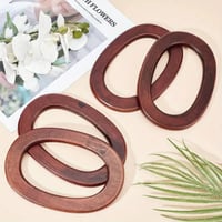 زوج يد خشبيه للشنطه (بنى_بيج)