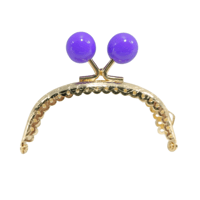 يد اطار شنطه معدنى ذهبي 8 سم