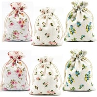 اكياس توزيعات قماش 12 حبة