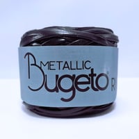 خيط جلد اسود ميتاليك - bugeto metallic