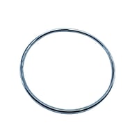 حلقه دائريه معدنيه فضيه 10 سم