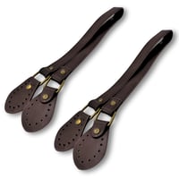 زوج حزام يد جلد للشنط