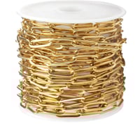 سلسلة اكسسوارات من الستانلس ستيل لون ذهبي/ فضي