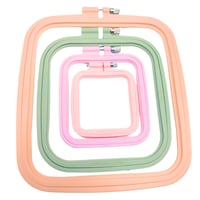 طارة تطريز بلاستيك طقم 4 مقاسات