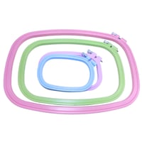 طارة تطريز بلاستيك طقم 4 مقاسات