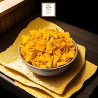 مكسرات مثلثه مقرمشة بنكهة الجبن