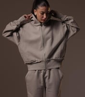 جاكيت واسع للجنسين - رمادي