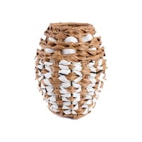 سلة بيضاوي أبيض