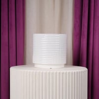 فازة ورد سيراميك كبير ابيض