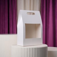 كيس منتجات شفاف ابيض درزن