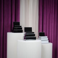 طقم علب زجاجية أسود