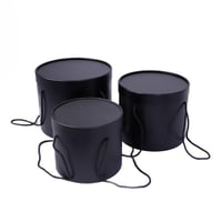 طقم 3 علب دائري اسود شيال